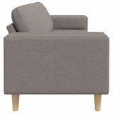 Living Room Couch Taupe 250 x 77 x 76 cm Polyester 3335086