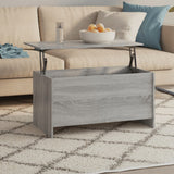 Coffee Table Grey Sonoma 102x55.5x52.5 cm Engineered Wood 819267