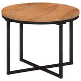 Coffee Table 45x45x35 cm Solid Wood Acacia and Iron 372740