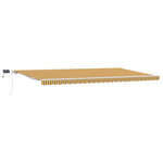 Retractable Awning with Manual 600 x 350 cm Multicolour 3331734