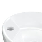 Wash Basin White 40x14.5 cm Ceramic Round 153339