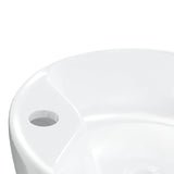 Wash Basin White 40x14.5 cm Ceramic Round 153339