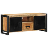 TV Cabinet 100x30x40 cm Solid Rough Wood Mango 4013589