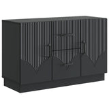 Sideboard with Drawer Black 89 x 34.5 x 57 cm Engineered Wood 895346