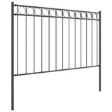 Fence Element ASSEN Grey 170 x 130 cm Steel 42003908