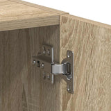 Washing Machine Cabinet Sonoma Oak 64x24x190 cm Engineered Wood 859129