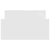 Bed Frame with Headboard White 80 x 200 cm Engineered Wood 8009027