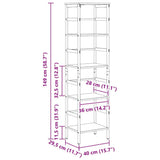 Bookshelf Sonoma Oak 40 x 29.5 x 149 cm Engineered Wood 883911