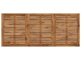 Garden Dinner Table Natural and Coffee 141 x 80.5 x 75 cm 901321