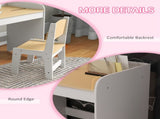 Kids Desk and Chair Set for 3-6 Years with Storage Drawer, Study Table and Chair for Children T3398P347721