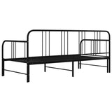 Sofa Bed Frame Black Powder-coated metal 200 x 90 cm mattress size 324752