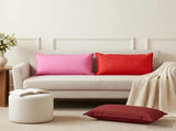 Cushion with Pillow HOUTEN 6 pcs Wine Red Polyester 933691