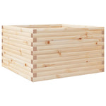 ZNTS Garden Planter 80x80x46 cm Solid Wood Pine 3282419
