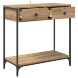Console Table Artisan Oak 75 x 34.5 x 75 cm Engineered Wood 882249