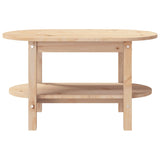 ZNTS Coffee Table 80x45x45 cm Solid Wood Pine 822292