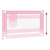 Toddler Safety Bed Rail Pink 120x25 cm Fabric 10200