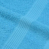 12 Piece Towel Set Turquoise 360 gsm 100% Cotton 137108