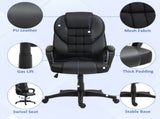 Faux Leather Office Chair - Black T3398P342398
