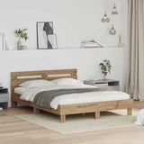 Bed Frame Artisan Oak 160 x 200 cm Engineered Wood 3417308