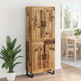 Highboard Old Wood 69.5 x 34 x 180 cm Engineered Wood 3415699