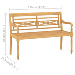 ZNTS 4 Piece Garden Lounge Set Solid Teak Wood 3087051