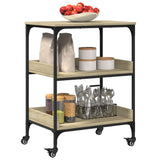 Kitchen Trolley Sonoma Oak 60x41x80.5 cm Engineered Wood 842402