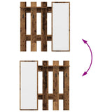 Wall-Mounted Coat Rack Wall-mounted Old Wood 100 x 10 x 100 cm 874513