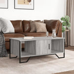 ZNTS Coffee Table Grey Sonoma 100x51x40 cm Engineered Wood 848492