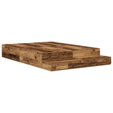 Storage Bed Frame with Drawer Old Wood 135 cm Engineered Wood 3335707