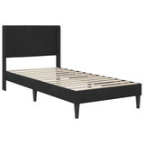 Bed Frame with Mattress with Headboard Black 90 x 190 cm Velvet 3415246