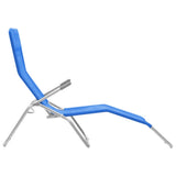 Folding Sun Loungers 2 pcs Textilene Blue 44337