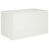 Garden Planter White 80 x 50 x 50 cm Cold-rolled Steel 8005262