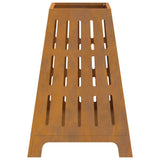 Fire Pit Brown 50 x 50 x 70 cm Weathering Steel 858959