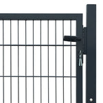 2D Fence Gate Anthracite Grey 106 x 130 cm 141740