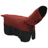 Horse Blanket Bordeaux and Black 95 cm Polyester 42013129