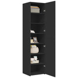 Highboard Black 45x42.5x185 cm Engineered Wood 3281407