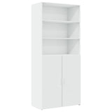 Storage Cabinet White 80x42.5x225 cm Engineered Wood 3281343