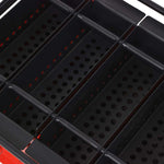 ZNTS Paper Log Briquette Maker Steel 38x31x18 cm Black and Red 142922