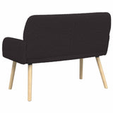2 Seater Sofa with Solid Wood Legs Black Boucl 42051068