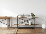 Bookshelf 2-Tier 100 x 35 x 70 cm PB Oak Wood 8007802
