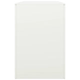 Firewood Rack White 100x40x60 cm Steel 850983