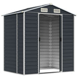Garden Shed Anthracite Galvanised Steel 191x130x198 cm 3188253