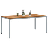 Outdoor Table Natural and Grey 180 x 90 x 75 cm 4010616
