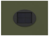 Solar LED Pathway Light 2 pcs Olive Green Cold Rolled Steel 879726