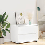 Storage Cabinet 80 x 48 x 57 cm Engineered Wood White 888817