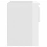 ZNTS Bedside Cabinets 2 pcs High Gloss White 40x30x39 cm Engineered Wood 803456