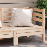 Garden Sofa Natural Pine Solid Pine Wood Modular Garden Sofa 837977