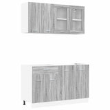 Kitchen Unit Lyon 4 pcs Grey sonoma Engineered Wood 3388346