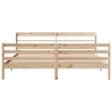 Bed Frame with Headboard without Mattress 200x200 cm 3306653