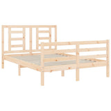Bed Frame without Mattress 140x200 cm Solid Wood 3194701
